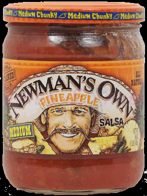 Newman's Own Salsa medium chunky pineapple 16 ounce