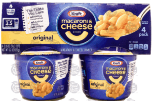 Kraft macaroni & cheese dinner, just add water, 4 2.05-ounce 8.2 ounce