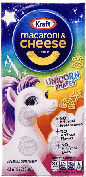 Kraft Unicorn Shapes macaroni & cheese dinner 5.5 ounce