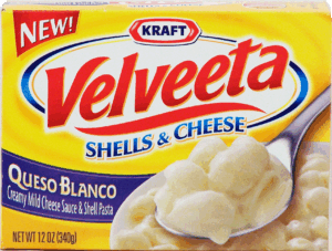 Velveeta Shells & Cheese queso blanco, creamy mild cheese sauce & shell pasta 12 ounce