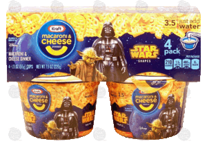 Kraft Star Wars original macaroni & cheese dinner, dry mix, 1.9-oz. 4 pack