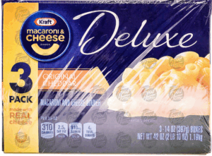 Kraft Deluxe orginal cheddar cheese dinner, 14-oz. boxes 3 pack