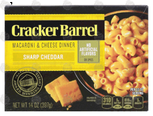 Cracker Barrel sharp cheddar macaroni & cheese dinner 14 ounce