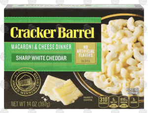 Cracker Barrel sharp white cheddar macaroni & cheese dinner 14 ounce