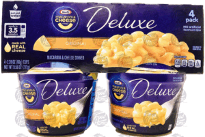 Kraft Deluxe macaroni & cheese, original, 4-pack 9.56 ounce