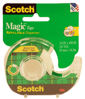 Scotch matte finish magic tape, 3/4 x 650 in 1 count