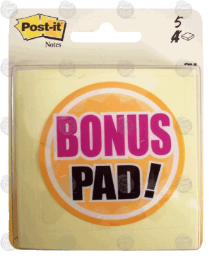3m Post-it 5 50-count 3 x 3 self adhesive notepads, yellow 5 pack