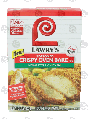 Lawry's homestyle chicken seasoned crispy oven bake mix 5.5 ounce