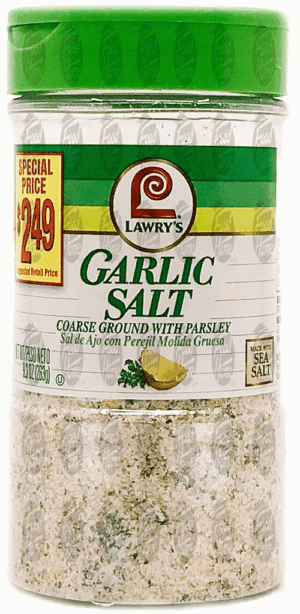 Lawry's garlic salt coarse ground with parsley 9.3 ounce