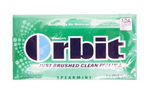 Orbit Chewing Gum Spearmint Sugar Free 14 count