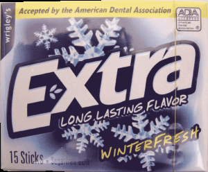Extra winterfresh sugar free gum 15 count