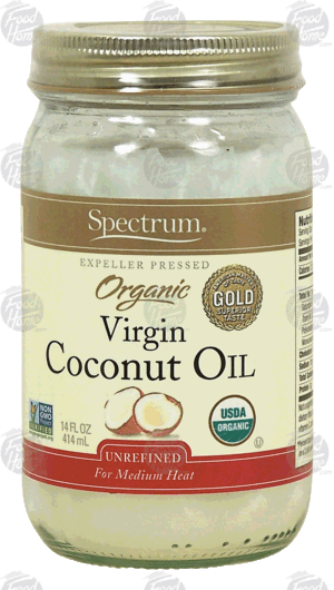 Spectrum Naturals organic virigin coconut oil, expeller pressed, unrefined for medium heat 14 fluid ounce