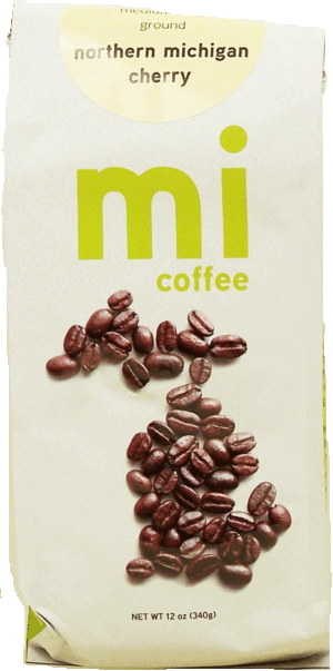 mi coffee northern michigan cherry medium roast ground coffee 12 ounce