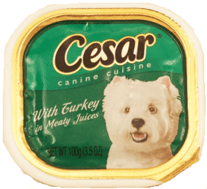 Cesar Canine Cuisine dog food with turkey in meaty juices 3.5 ounce