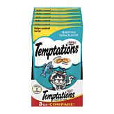 Whiskas Temptations treats for cats, tuna flavor, under 2 calories per treat 3 ounce
