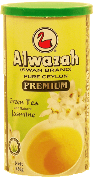 Alwazah Swan Brand green tea with jasmine, pure ceylon 250 gram