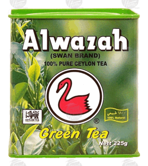 Alwazah Swan Brand green tea, 100% pure ceylon 225 gram