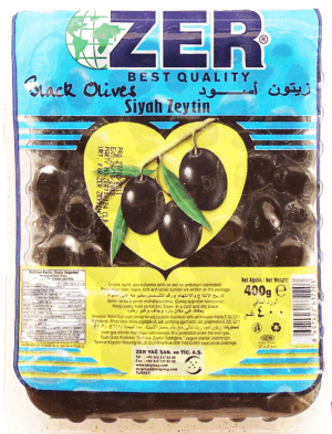 ZER Siyah Zeytin black olives 400 gram