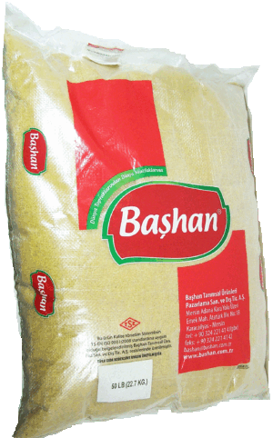 Bashan yellow bulgur wheat medium #2 50 pound