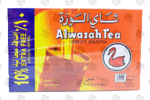 Alwazah ceylon tea, 2-gram bags, 10% free 110 count