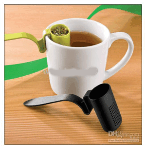 Lifestyles of Health and Sustainability (L.H.S.) silicon tea strainer, long handle 1 count