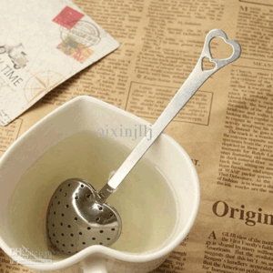 DHGate Seller heart shapped tea time, Thank you in box 1 count