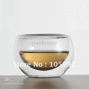 DHGate Seller glass tea cup, small 3 ounce
