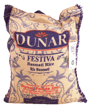 Dunar Festiva basmati rice 20 pound