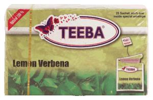 Teeba lemon verbena tea, 25-sachets 1.4 ounce