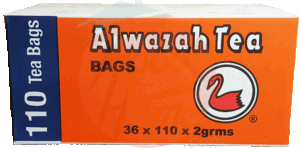 Alwazah Swan Brand black tea bags, 110-count per box 36 pack