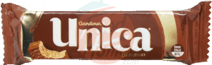 Unica Gandour milk chocolate coated wafers candy bar 24 gram