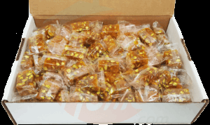 Master Delight malban bulk soft candy with apricot & pistachios, individually wrapped 10 pound