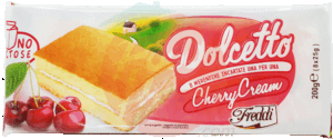Freddi Dolcetto cherry cream snack cakes, 8-individually wrapped 200 gram