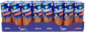 Prince gout tout choco helemaal choco smaak, 300-gram wrapped tube 24 pack
