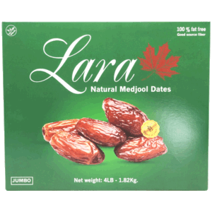 Lara Food Distribution Inc. natural medjool dates, jumbo 4 pound