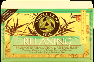 Triple Leaf Tea Relaxing herbal tea, chinese medicinal, decaf, 20-bags 1.16 ounce