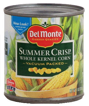 Del Monte Corn Summer Crisp Whole Kernel Golden Sweet 11 ounce