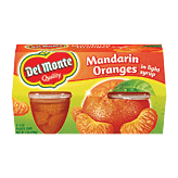 Del Monte Mandarin Orange In Light Syrup 4 Pk 4 ounce