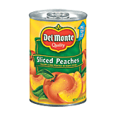 Del Monte Peaches Sliced Yellow Cling In Heavy Syrup 15.25 ounce
