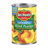 Del Monte Peaches Sliced Lite Yellow Cling In Extra Light Syrup 15 ounce