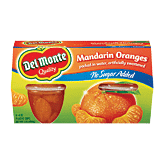Del Monte Mandarin Orange No Sugar Added 4 Oz 4 count