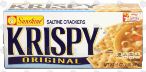 Sunshine Krispy Saltine Crackers Original 16 ounce