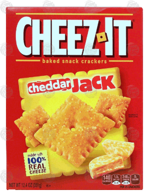 Sunshine Cheez-It cheddar jack baked snack crackers 12.4 ounce