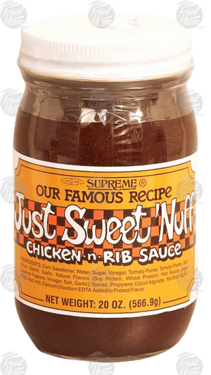 Chicken N Rib just sweet 'nuff sauce 20 ounce