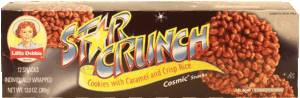 Little Debbie Star Crunch 12 individually wrapped cosmic snacks, chocolate covered puffed rice 13 ounce
