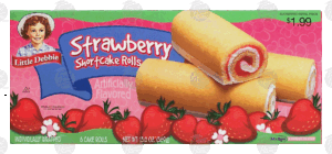 Little Debbie 6 strawberry shortcake rolls, individually wrapped 13 ounce