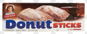 Little Debbie Donut Sticks cake donuts individually wrapped donuts, 6 count 10 ounce