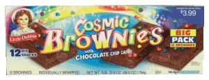 Little Debbie 12 cosmic brownies with chocolate chip candy, individually wrapped 28 ounce