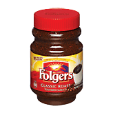 Folgers instant coffee crystals, classic roast, 180 servings 12 ounce