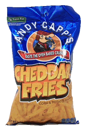 Andy Capp's Cheddar Fries corn & potato snacks 3 ounce